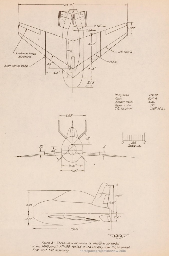 Pages from Stability and Control Characteristics of a 1 10-Scale Model of the McDonnell XP-85 Airplane While Attached to the Trapeze_Page_02
